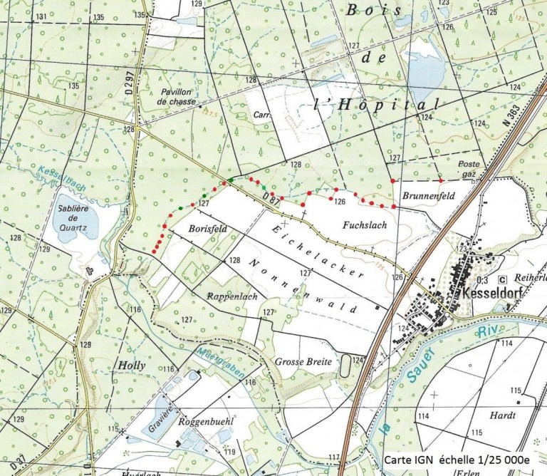 Ancien plan de Kesseldorf